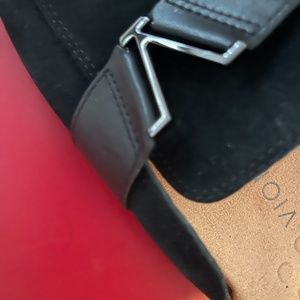 Black V Slip On Shoes